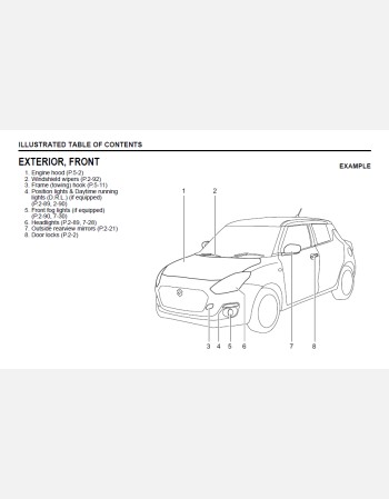 suzuki swift 2018-2021 owners manual